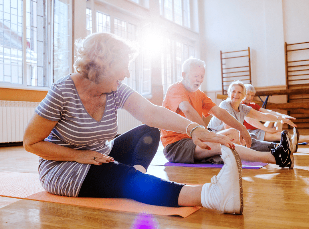 Active Seniors doing Exercise
